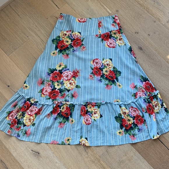 Anthropologie/Maeve Claudette Midi Skirt Size 14 - Picture 5 of 9